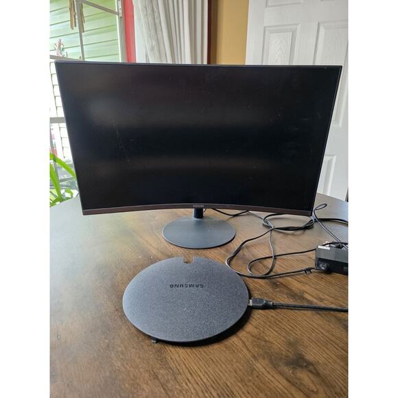 Samsung 27" c27t550fdn FHD 75Hz Curved Gaming Monitor - Picture 2 of 16